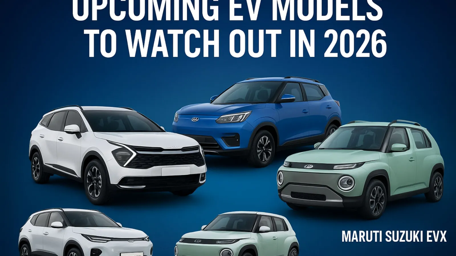 Upcoming EV Car Models to Watch Out in 2026