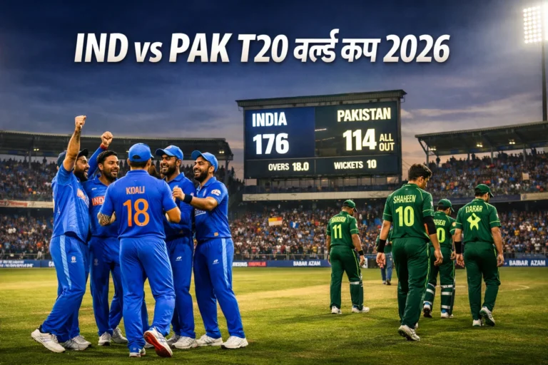 IND vs PAK T20 World Cup Match Live Score