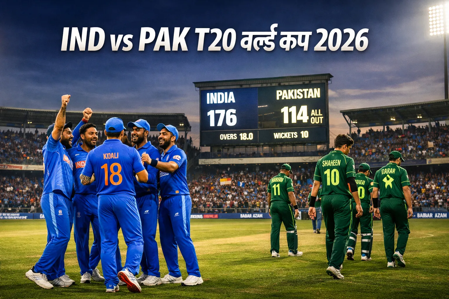 IND vs PAK T20 World Cup Match Live Score